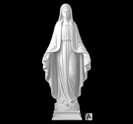 SYNTHETIC MARBLE IMMACULATE CONCEPTION SILVERY FINISHED